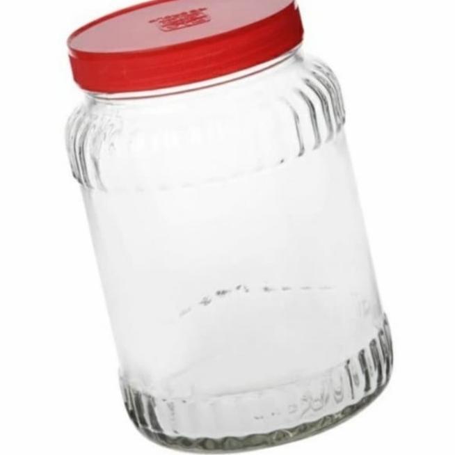Tp2 Toples Besar Kaca Beling Bening Awet Kuat Tebal Kedap Premium Kedaung 1.5L Food Storage Canister