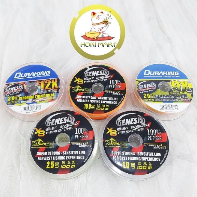 senar pe genesis x8 x9 x12 100m connecting / senar pancing pe / pe pancing