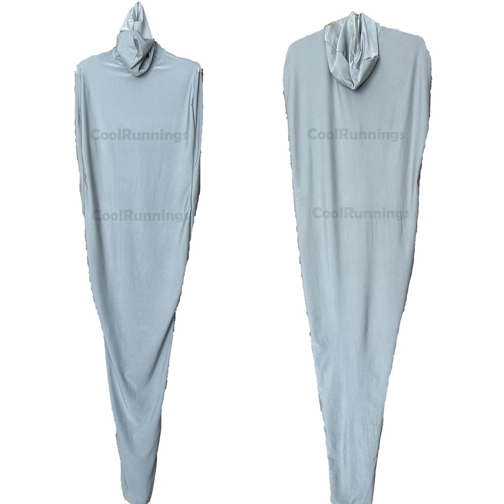 Full Face Mummy Unisex Cosplay Stage Spandex Zentai Body Sleeping Bag With Internal Sleeves - Back z