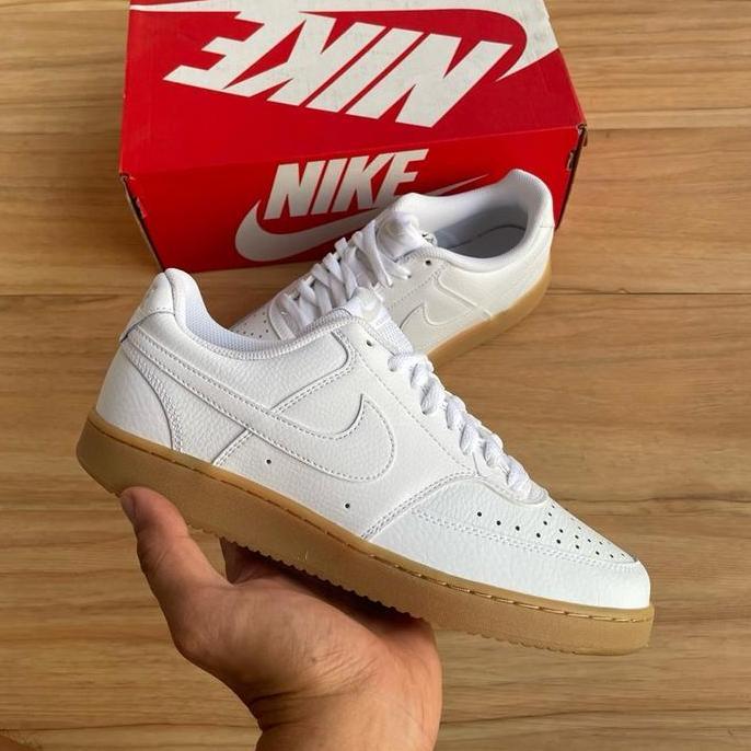 Nike Court Vision Low White Gum Light Brown ORIGINAL Sneakers