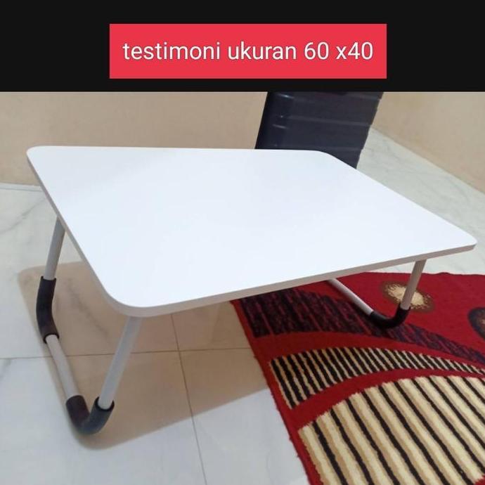 meja laptop lipat / meja belajar ukuran jumbo 80*40