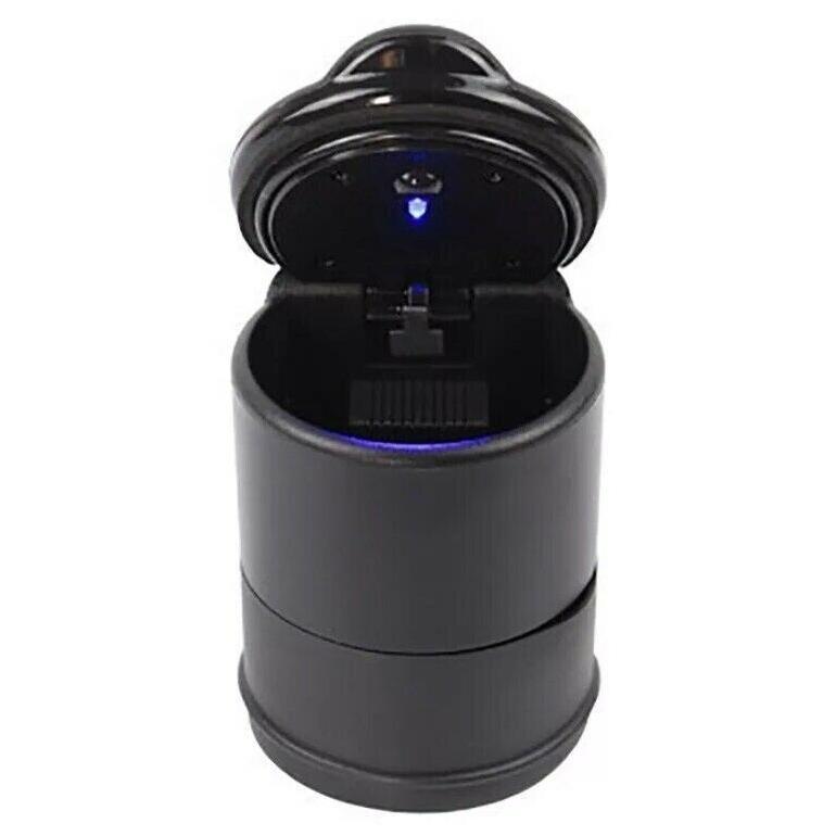 HOT [BISA COD] Asbak Roko Mobil Mewah Portable Asbak Rokok LED Unik Model Tabung Untuk mobil