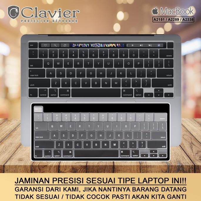 TERMURAH - Keyboard Protector Cover Macbook Pro 13 2020 A2289 MXK32 MXK52 Silikon
