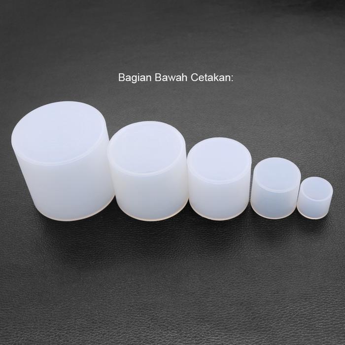 (Termurah) Cetakan Silikon 3D Bentuk Silinder Bulat Tabung Cylinder / Cetakan Resin / Cetakan Lilin 