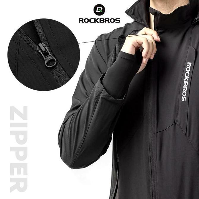 Promo Jaket Sepeda Rockbros YPW034 Jacket Raincoat Parasut Olahraga Anti Air Diskon