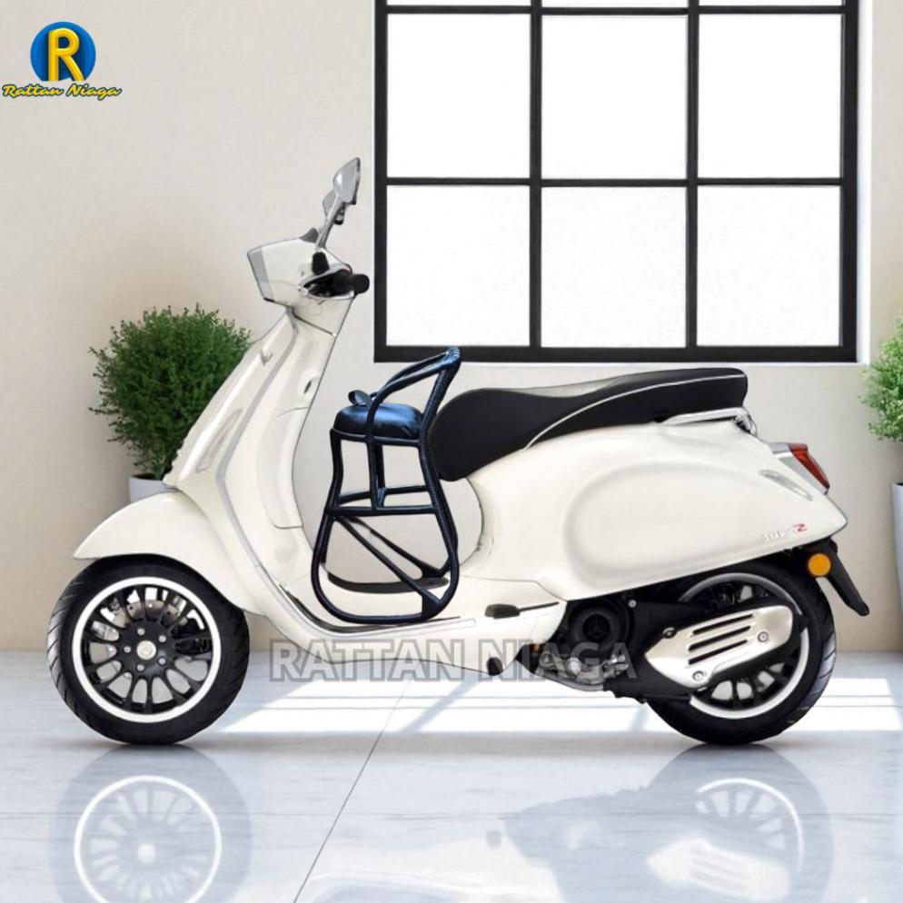 NEW PRODUCT Kursi boncengan anak MOTOR VESPA MULTIFUNGSI full anyaman jok kulit