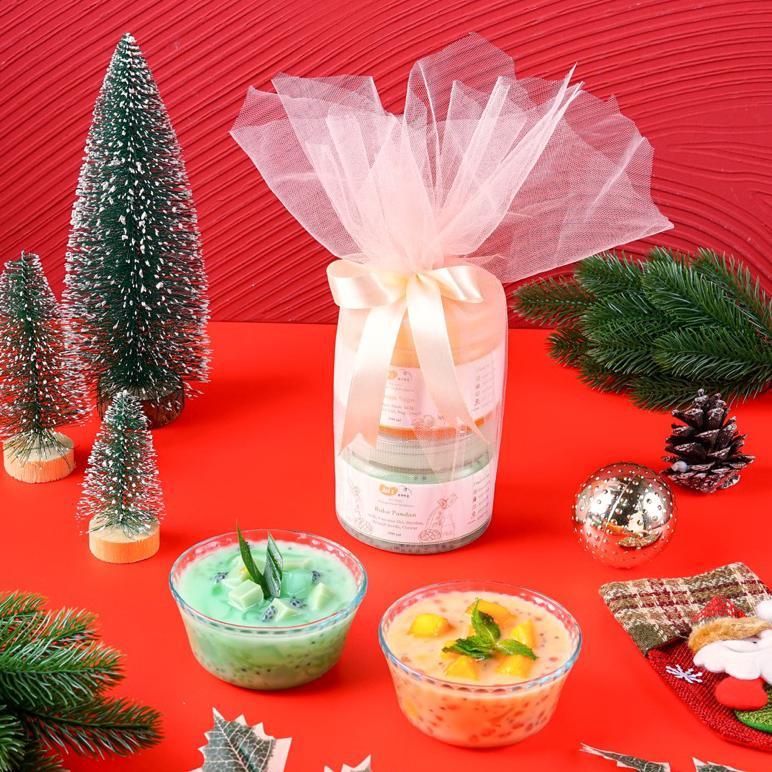 Dessert Mango sago dan Buko Pandan 300 ml for Christmas Hampers / Hamper Natal / Parsel Tahun Baru /