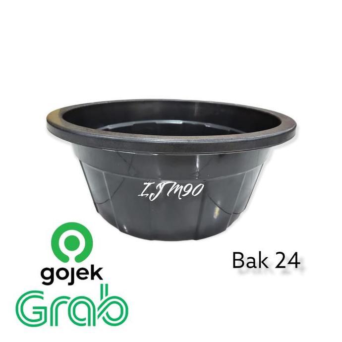 Clafour- Baskom Plastik Besar Diameter 55Cm | Ember Plastik | Bak 24 Hitam