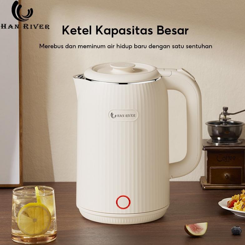 HOT SALE HAN RIVER 2.5L Teko Listrik Teko Pemanas Air Listrik 304 stainless