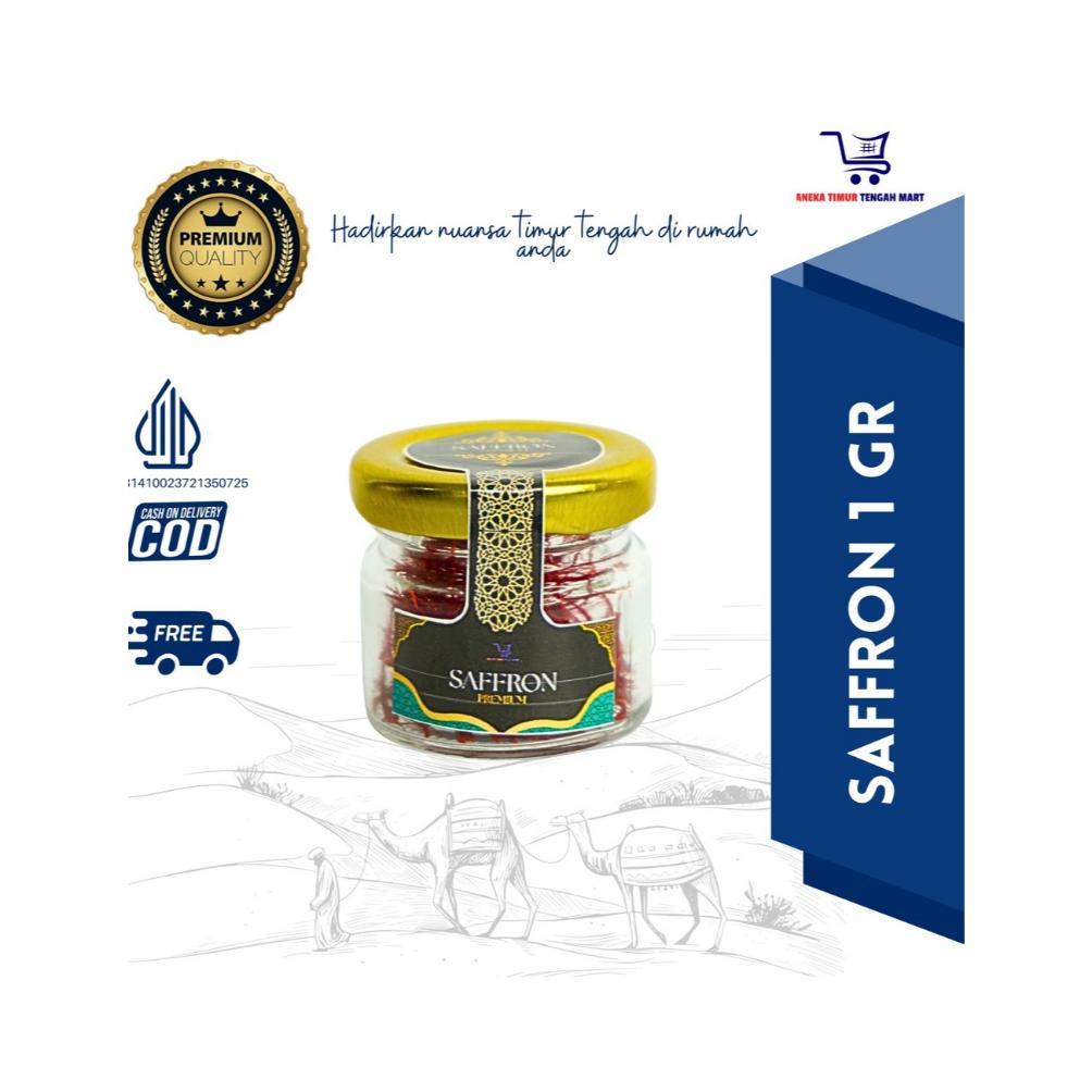 Bunga Saffron Iran Asli Grade A | Herbal Premium 1gr untuk Kesehatan & Masakan