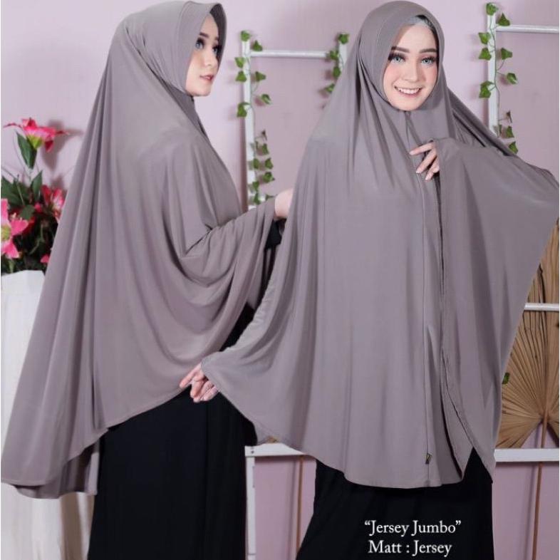 NEW PRODUCT HIJAB KHIMAR BERGO HAMIDAH JUMBO XXL SPANDEK JERSEY | JILBAB MUKENA BERGO SIMPLE PAD  XX