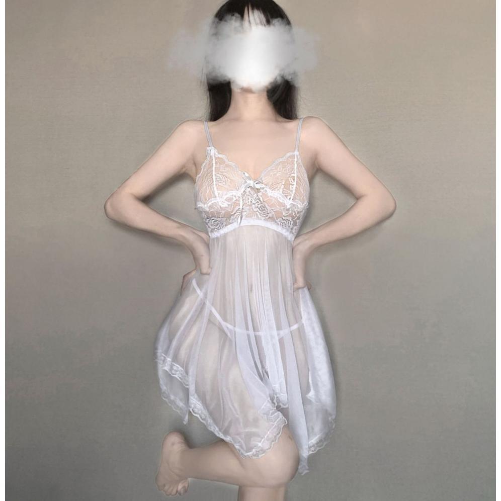 PROMO TERBARU Lingerie Murah Sexy Renda Tembus Pandang Sexy Baju Tidur wanita 3A125