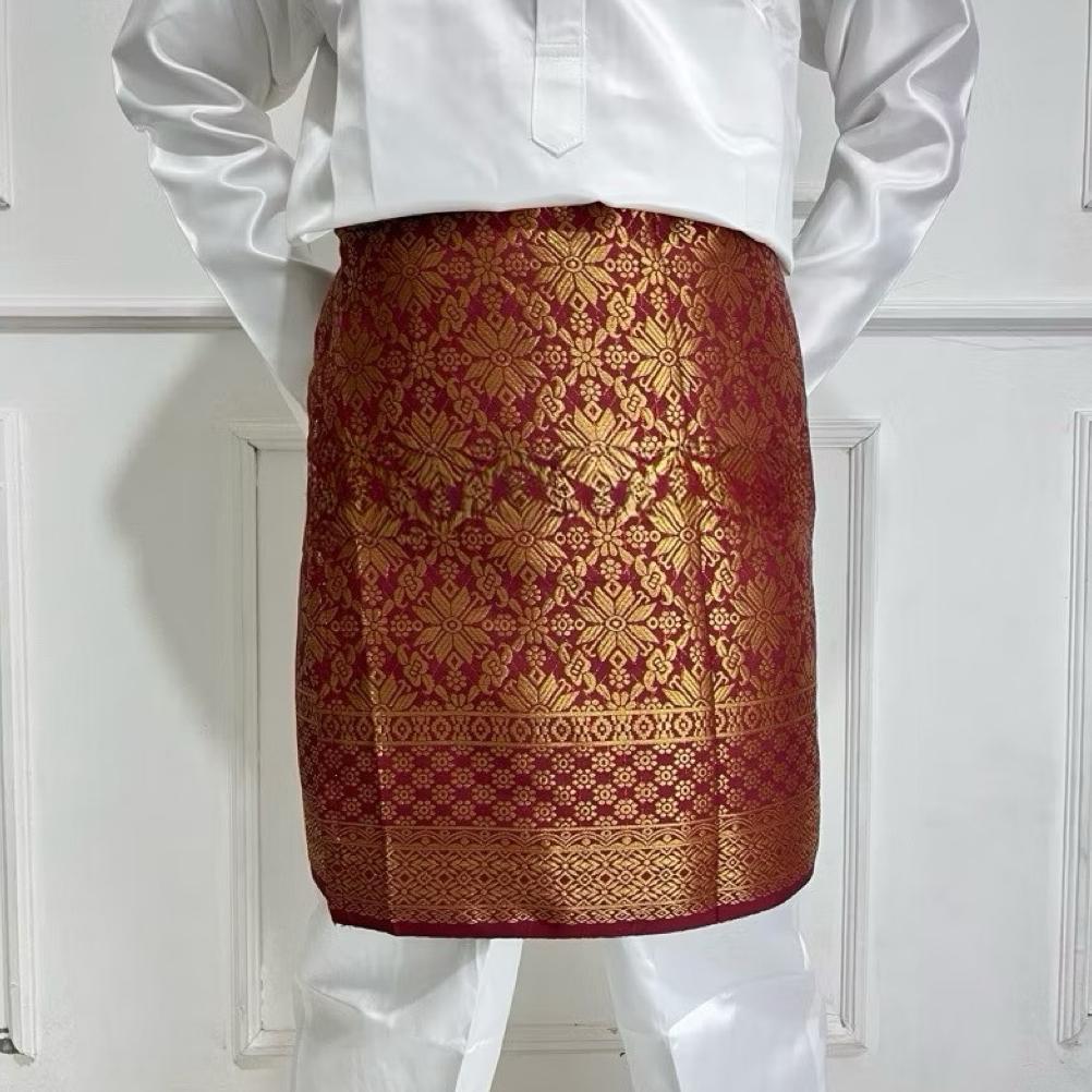 hot sale songket pria melayu rumpak sampin terlaris songket lilit pria motif kekinian / pakaian adat