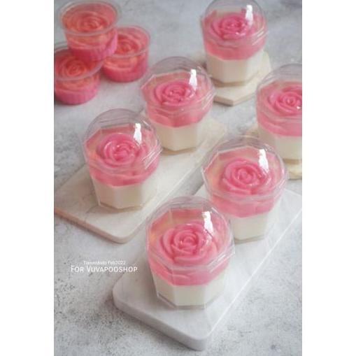 CUP PUDING CH-26 ISI 10PCS/ GELAS PUDING PUDDING / JAR PUDING PLASTIK / TEMPAT PUDING MIKA PLASTIK