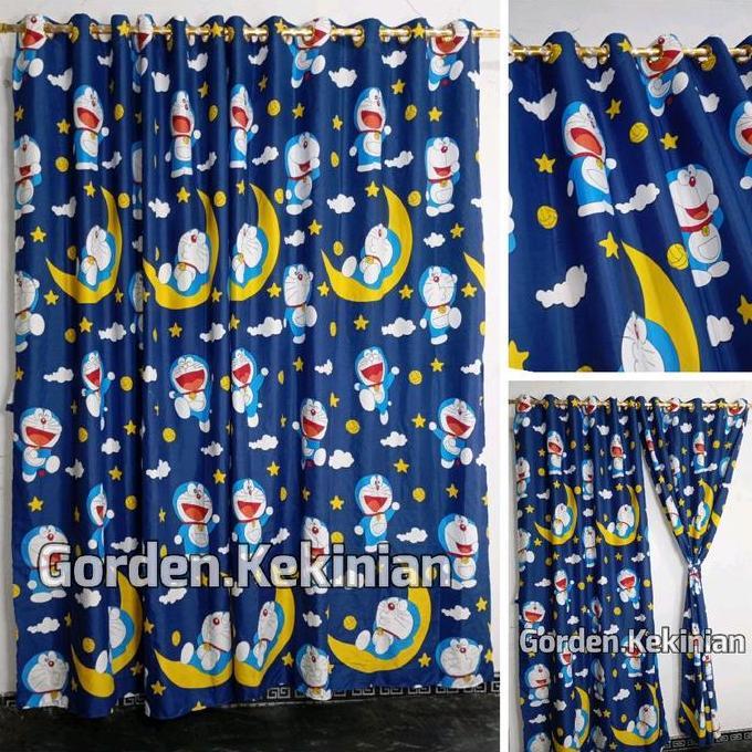 Dimari- Gorden Motif Doraemon Ring 12 Gorden Motif Kartun Gorden Motif Anak Gorden Lucu Gorden Dorae