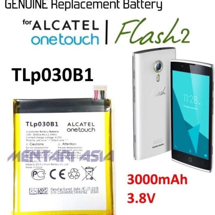 BEBAS ONGKIR - Baterai Alcatel Flash 2 Alcatel_7049D 7049D-3AALID1 TLp030B1 Original 100%
