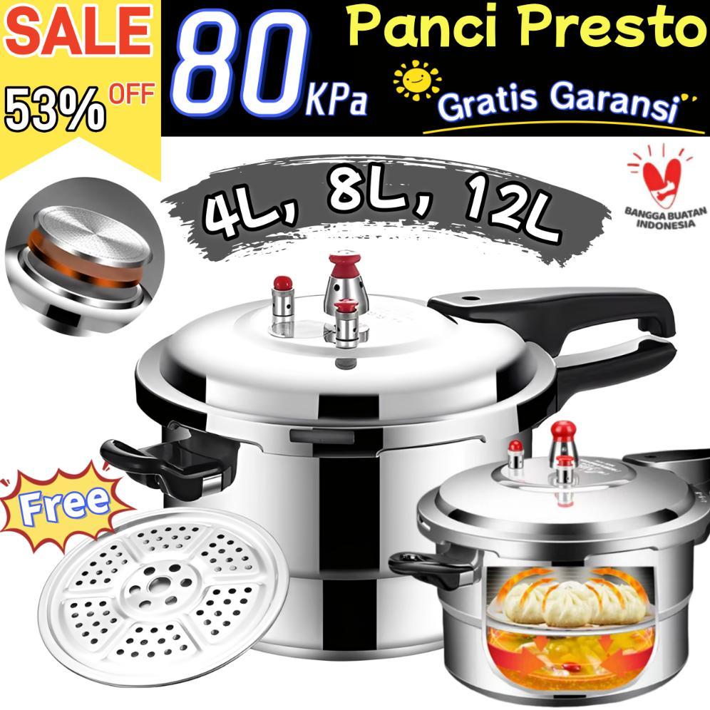 Panci Presto/Pressure Cooker/Alat Presto/Presto Daging/Panci Presto Kecil/Hemat Gas,Presto Kukusan