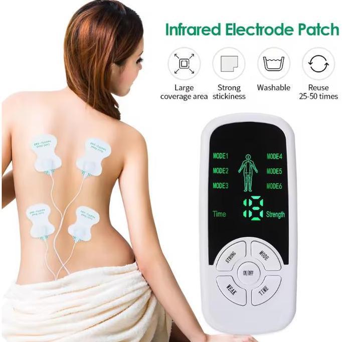 begionezz - alat pijat elektrik ems tens 6 mode massage akupuntur terapi tempel 4 pad h21 pijit geta
