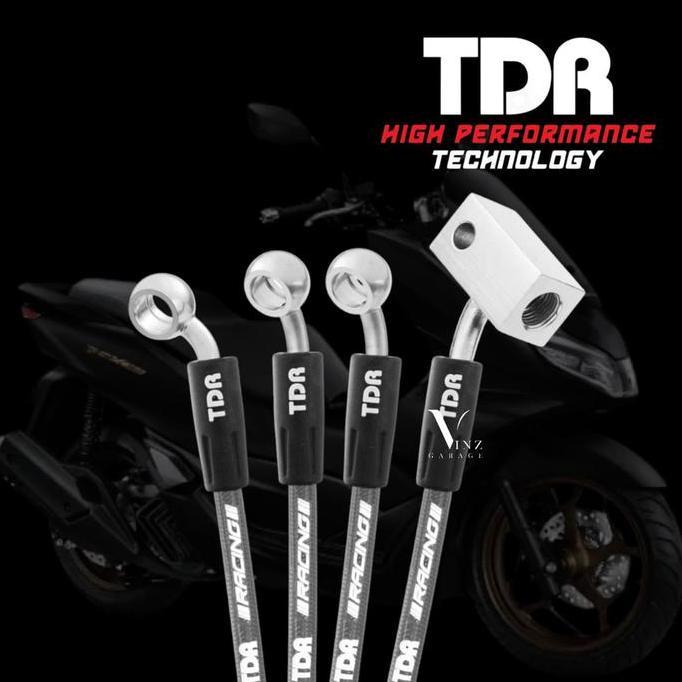 Selang Rem Tdr Pcx 160 Abs Silver Titanium Original By Tdr Racing // Selang Rem Tdr Pcx160 Abs Silve