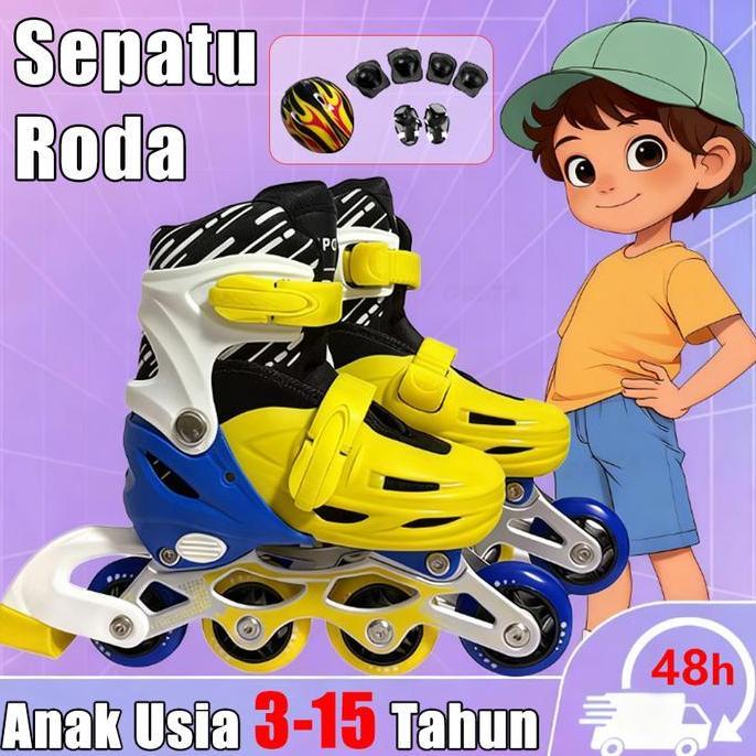 sepatu anak perempuan/sepatu roda anak perempuan/sepatu roda/sepatu roda dewasaa