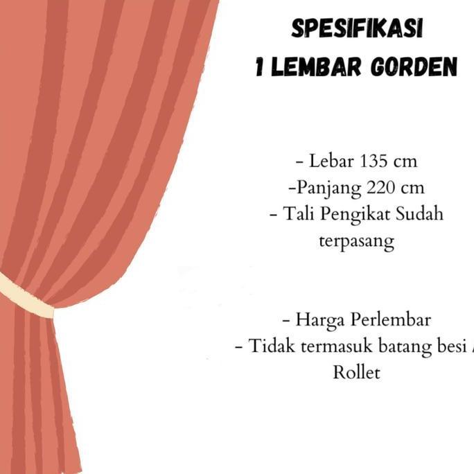 Dimari- Gorden Motif Batik Raja Priyanka Model Smokring 12 Ukuran 135 Cm X 220 Cm Gorden Minimalis P