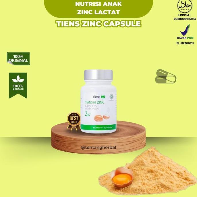 Tiens Zinc Capsules - Suplemen Zinc untuk Anak dan Dewasa