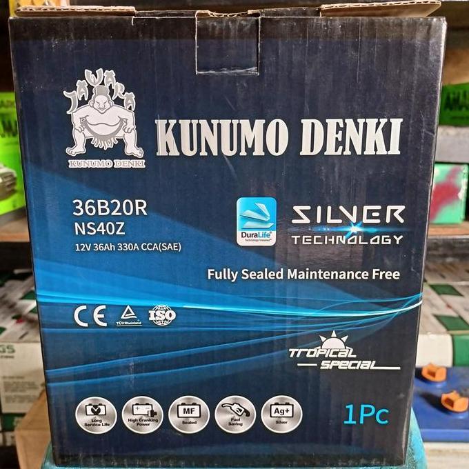 NEW Aki Avanza/ Kunumo Denki NS40Z MF / Aki kering garansi 1 tahun Xenia
