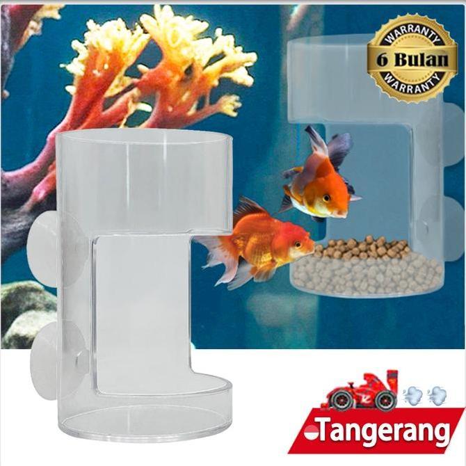 THETA Tempat Makan Ikan Akrilik /Wadah Makan Ikan /Wadah Pakan Ikan Untuk Udang Dan Ikan