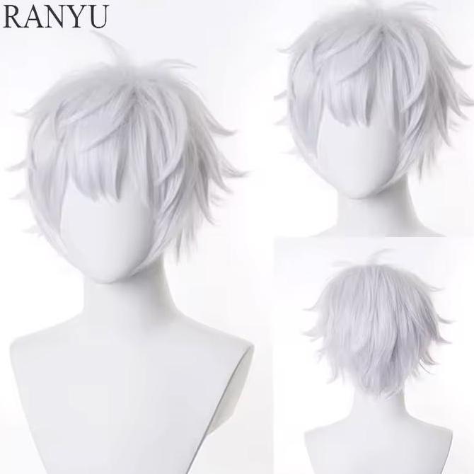 SOORIM Wig Gojo Satoru Cosplay Jujutsu Kaisen Rambut Palsu Gojo Satoru Cosplay