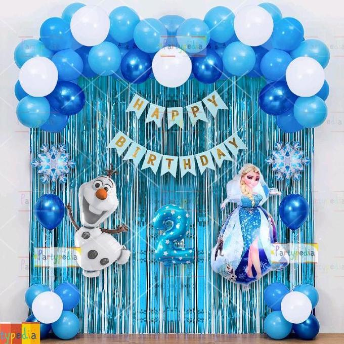 PAKET DEKORASI ULANG TAHUN TEMA FROZEN