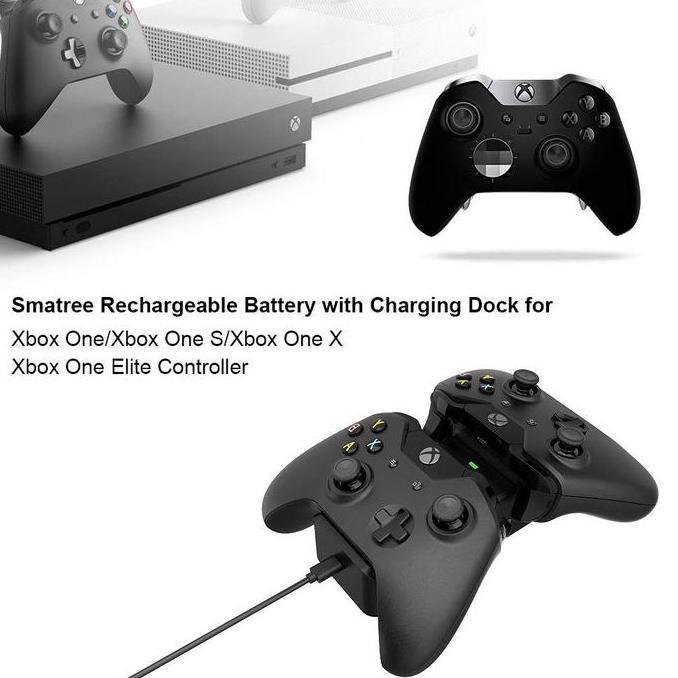Smatree Battery Kit with Charging Dock for Xbox Xbox One Xbox One S Xbox One X Xbox One Elite Xbox S
