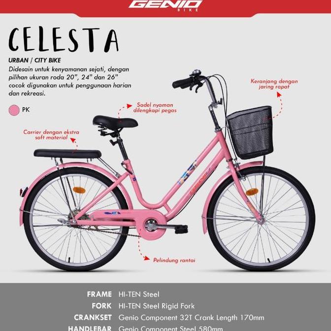 Sepeda Keranjang Mini Genio Celesta by United