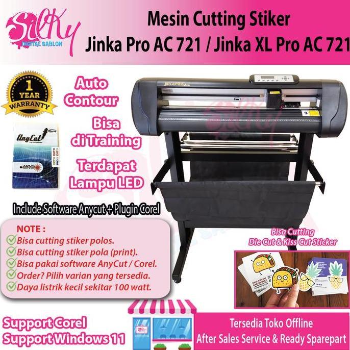 Mesin Cutting Sticker Jinka Pro Led / Xl Pro 721 Led | Coreldraw Ukuran 60 Cm