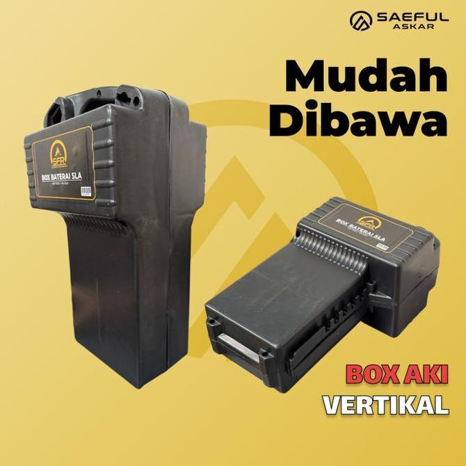 Box Aki Tempat Penyimpanan Aki Baterai Dudukan Storage Kotak Sepeda Listrik