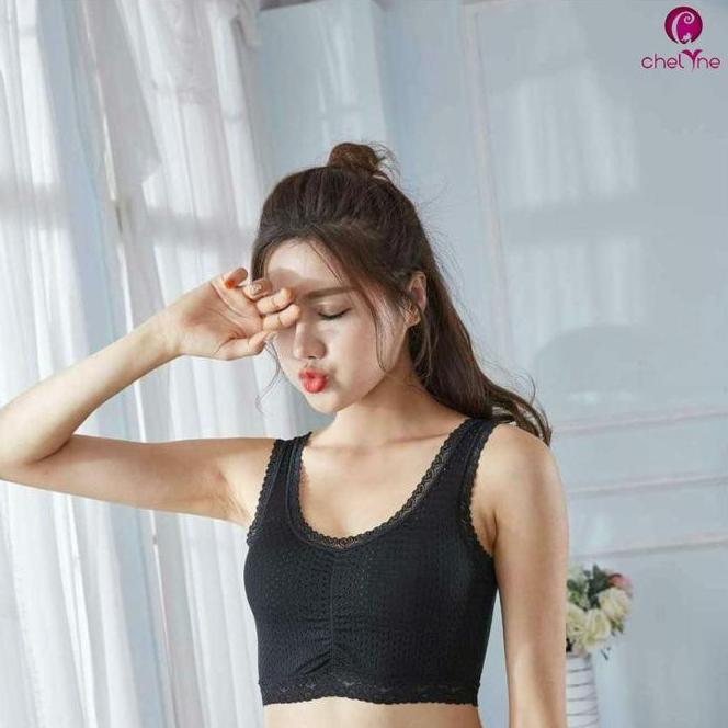 Chelyne Bh Bralette T287 Bahan Lycra Berpori - Inner