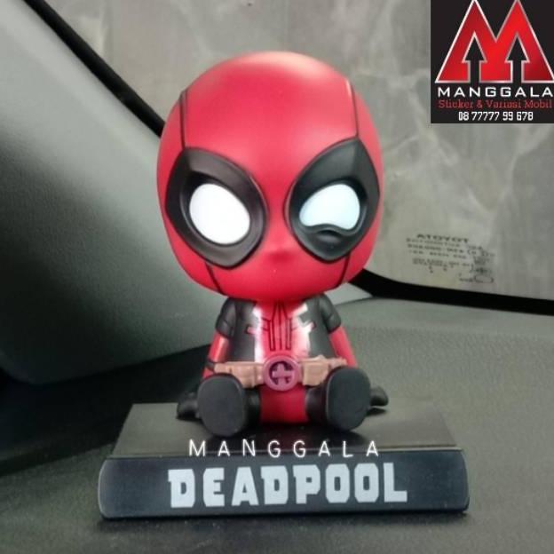 Boneka Pajangan Goyang Dashboard Mobil Deadpool Dead Pool