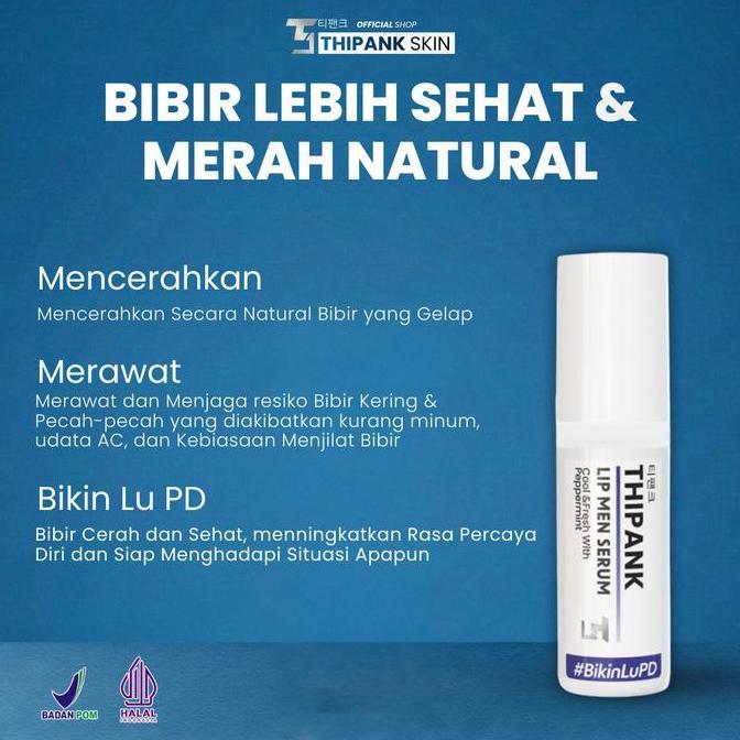Rexzix- Thipank Lip Serum Pria With Extrack Peppermint Lip Serum Cowok Terbaik Lip Serum Bibir Hitam