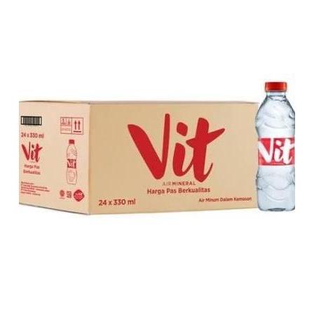 Vit Air Mineral Botol Mini Kecil 330ml 1 dus