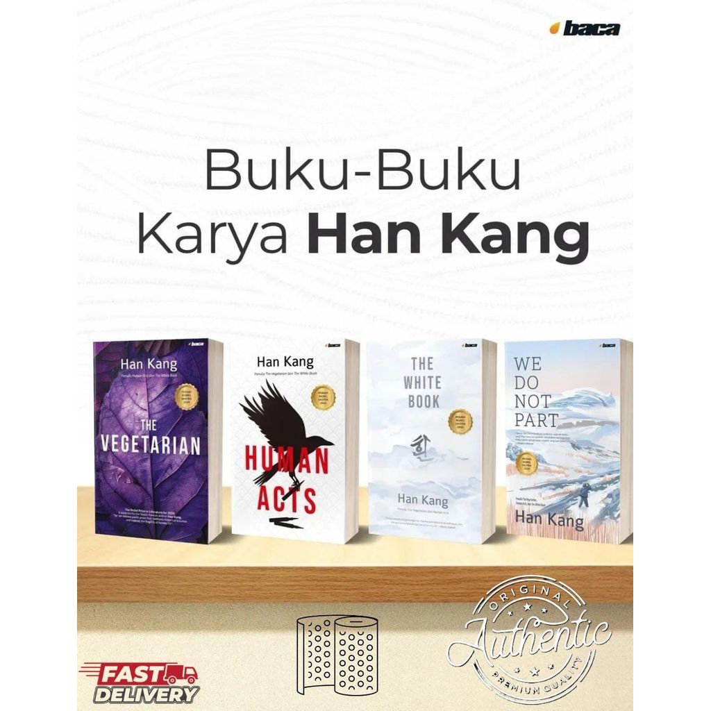Buku Original Karya Han Kang - White Book - Humab Act - Vegetarian - Han Kang