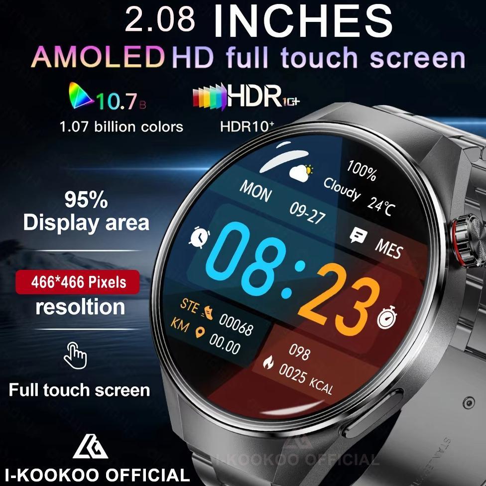 NEW PRODUCT 400mAh G5 PLUS 2.08"AMOLED Display Smart Watch HUAWEI Chips with Voice assistanta |30-Da