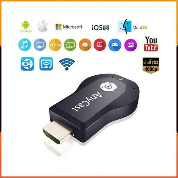 (COD) ANYCAST DONGLE WIRELESS / ANYCASH DONGEL MIRACAST RECEIVER WIFI / ALAT PENYAMBUNG HP KE TV LED