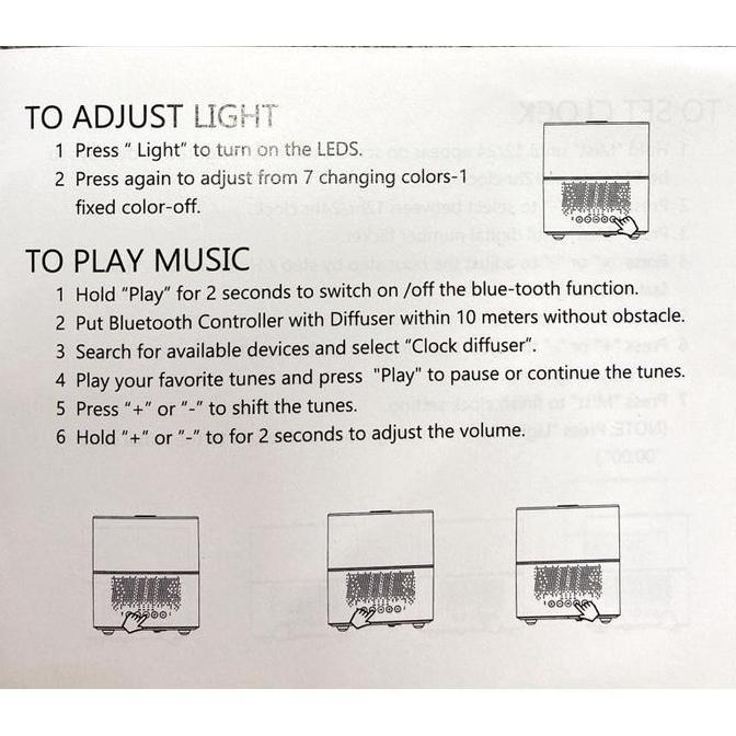 Aroma Diffuser 300ml Essential Oil Diffuser With LED light Speaker