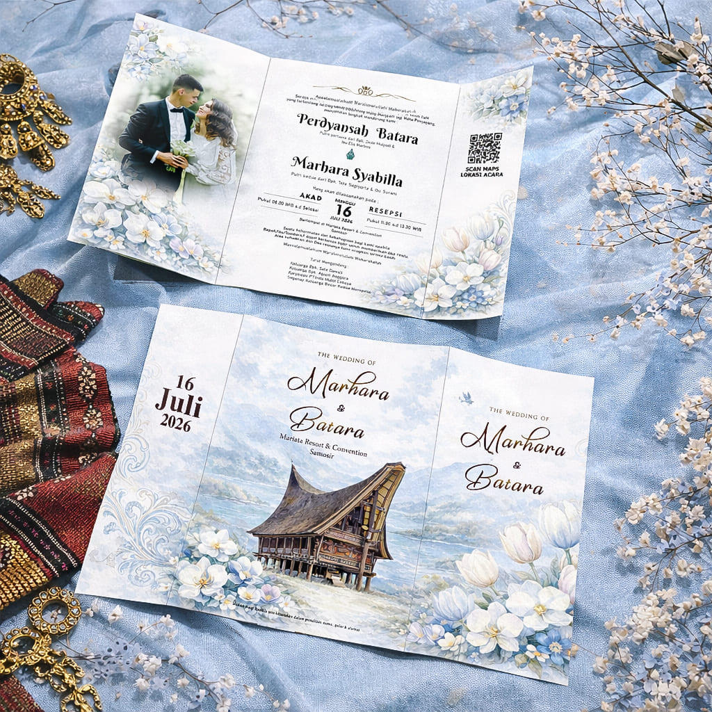 Undangan Jasmine NEW 06 Tema Batak Toba Aesthetic