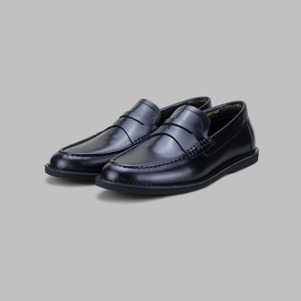 NEW ARTAP Footwear - Sepatu Kulit Asli Pria - Loafers Full Black