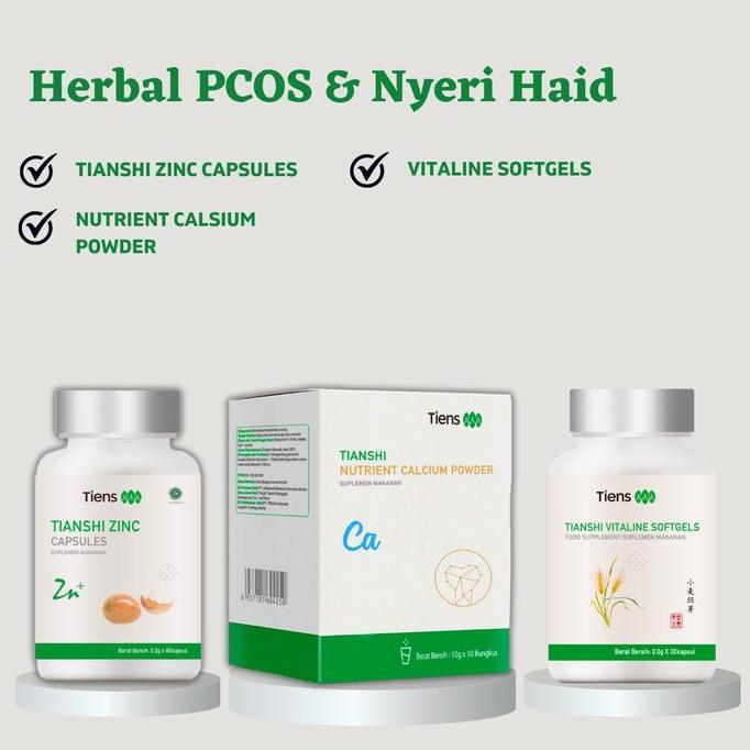 Tiens Paket Suplemen Herbal PCOS & Nyeri Haid