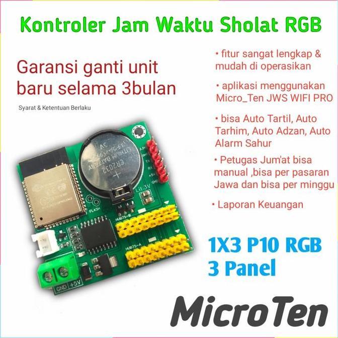 CONTROLLER JWS MICROTEN 3 PANEL P10 RGB ORIGINAL DAN TERPERCAYA