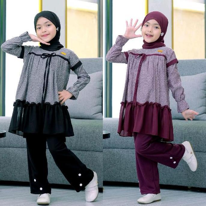 Termurah / Hot Sale Bilqis Setelan One Set Anak Perempuan / Set Anak Lebaran