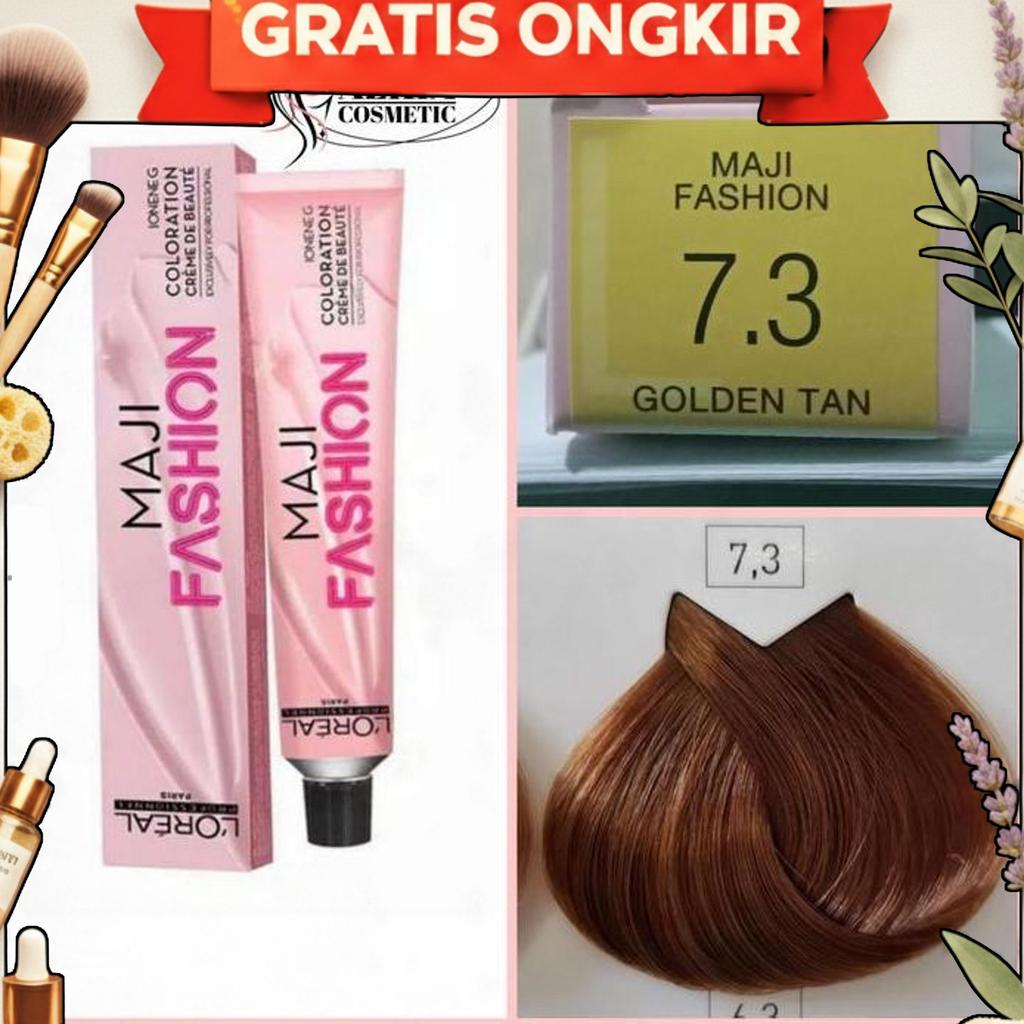 Cat Pewarna Rambut L'Oreal Maji Fashion 50Ml 7.3 Golden Tan