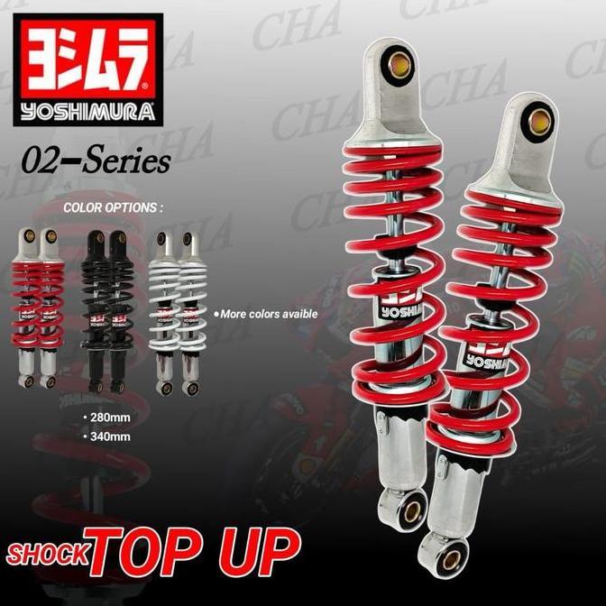 SHOCKBREAKER YOSHIMURA SHOCK YSS TOP UP UKURAN 280MM 320MM 340MM UNIVERSAL MOTOR BEBEK VEGA JUPITER 