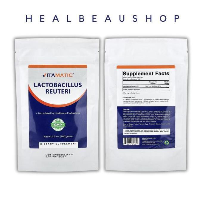 Vitamatic Lactobacillus Gasseri Reuteri Casei HR-7 100 Billion CFU 100 gram USA